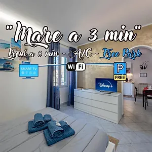  Appartamento Sea 3 Min Away - Free Park - Trains 8 Min - Air Conditioner Italia